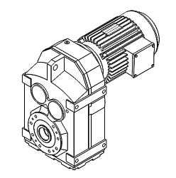 Мотор редуктор цилиндрический RN7 32