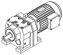 Мотор редуктор цилиндрический RD7 53