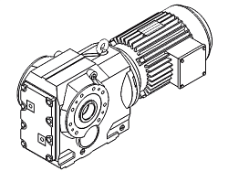 Мотор редуктор коническо-цилиндрический RO7 33