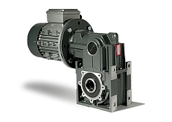 Коническо-цилиндрический мотор-редуктор серии MRV 63 (2 квт)